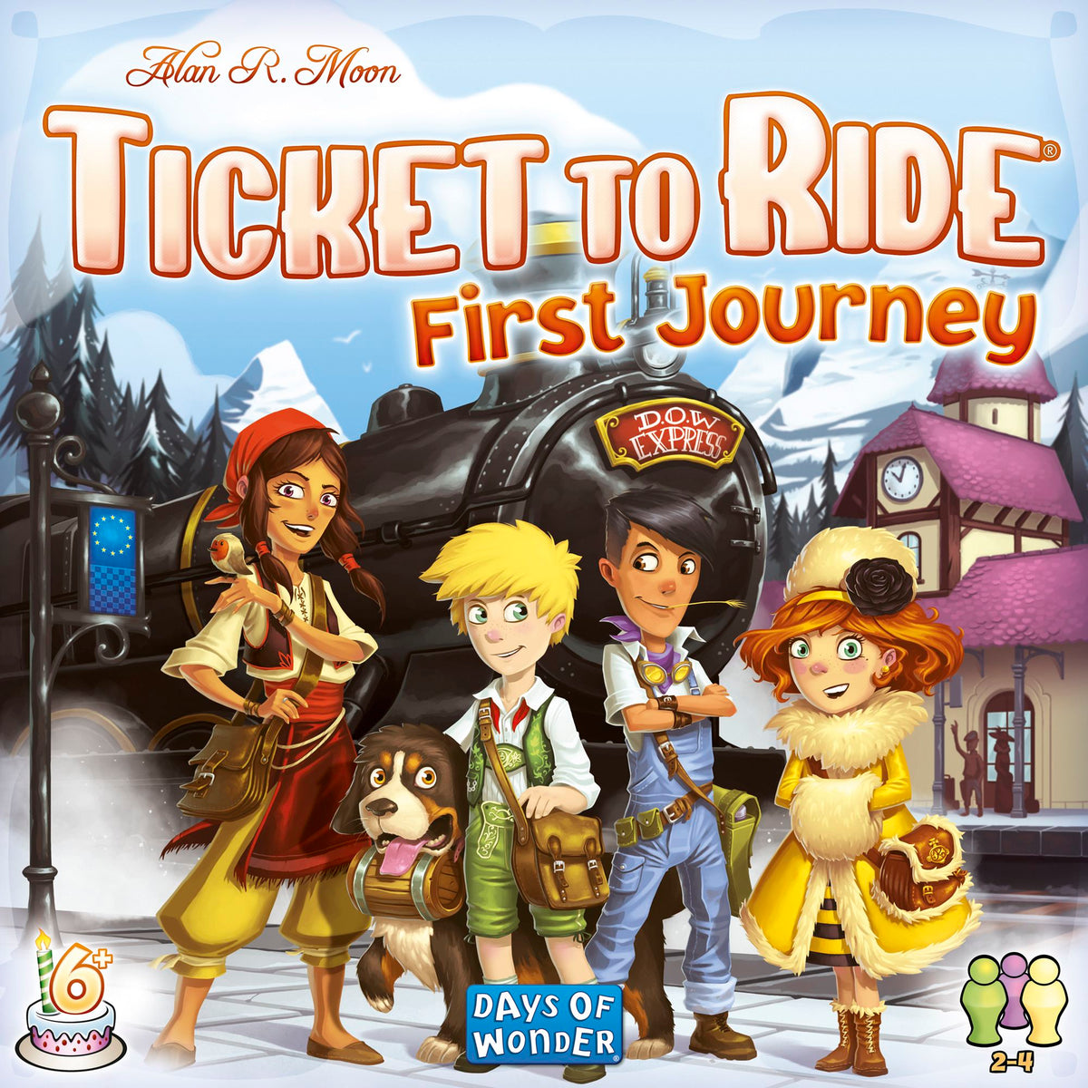Ticket to ride first journeys board game front cover