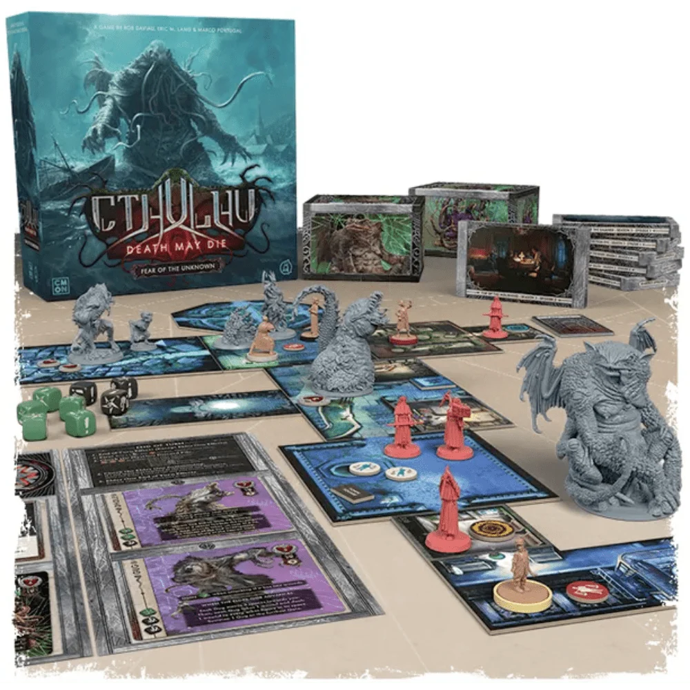 Cthulu Death May Die Fear of the Unknown components
