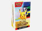 Pokemon 30th Celebration Booster Box Bundle picturing Pikachu