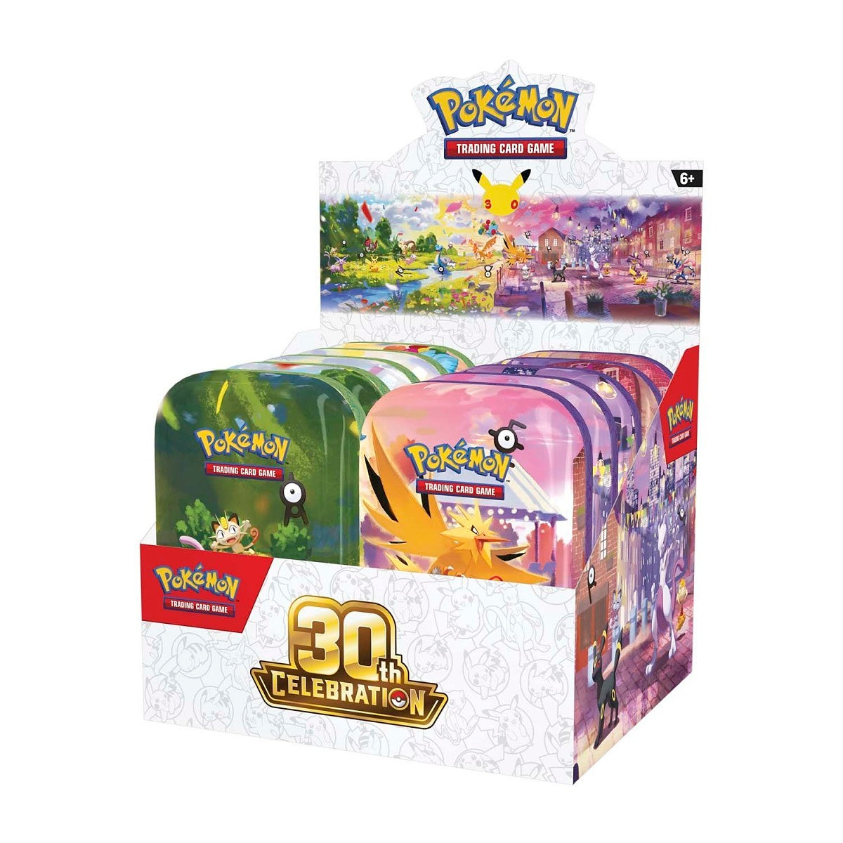Pokemon 30th Celebration Mini Tins in box of 10